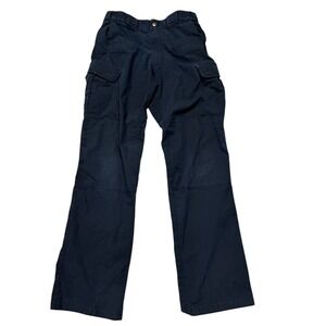 5.11 Tactical Mens Cargo Work Utility Pants Navy Blue Straight Leg Size 30X34